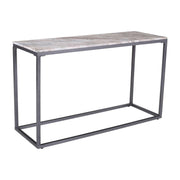 Wynn 50" Modern Luxe Solid Marble Sofa Console Table by Jofran Inc. – Marble, Grey Marble, Model 2568-4
