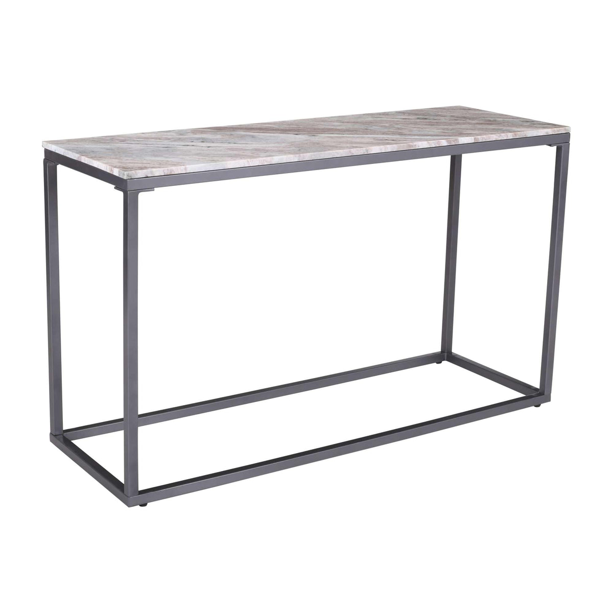Wynn 50" Modern Luxe Solid Marble Sofa Console Table by Jofran Inc. – Marble, Grey Marble, Model 2568-4
