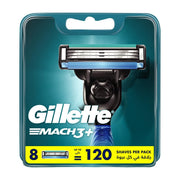 Mach3 Blade - Pack of by Gillette – 1 Count (Pack of 8), Metal, Multicoloured, Pack of 8, Model GLL00030