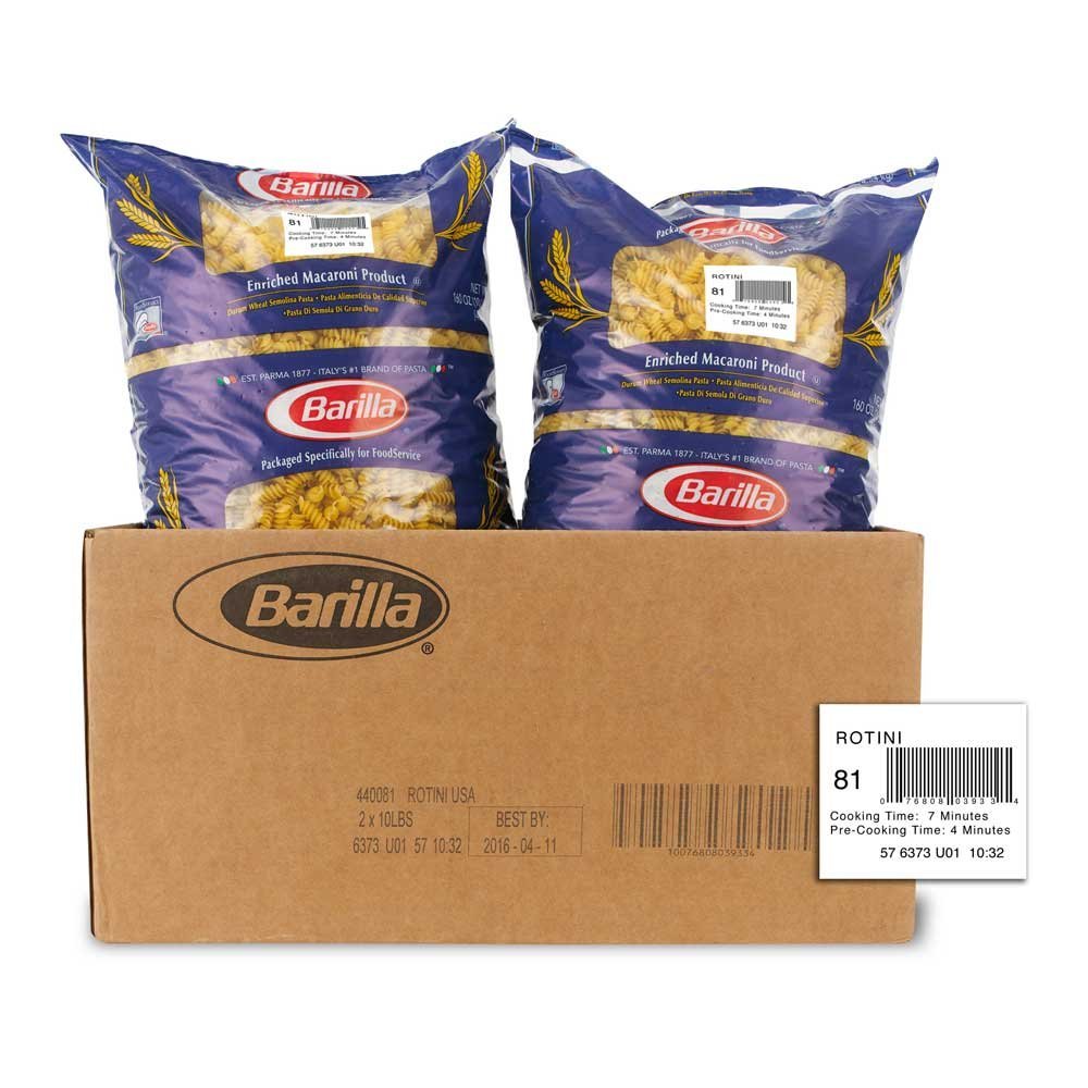 Rotini Pasta by Barilla – 10 Pound (Pack of 2), Pack of 2