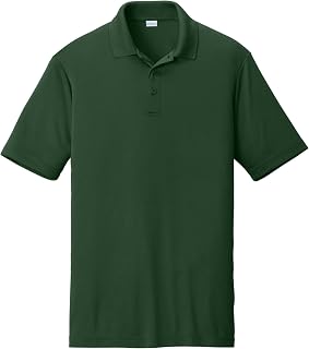 SPORT-TEK Unisex PosiCharge Competitor Polo | Casual Short Sleeve Collared Shirt for Men & Women, Athletic Fit Summer Top for Work, Golf & Tennis Forest Green