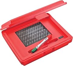Starrett Precision Steel Pin Gage Set with Rugged, High Impact Protective Case - .011-.060" Range, Minus Set Type, 50 Gages - S4001-060