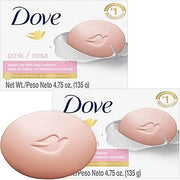 Dove Soap, Pink Beauty Bar 2-Pack – 3-in-1 Moisturizing Face, Body & Hand Soap, 4.75 Oz Ea