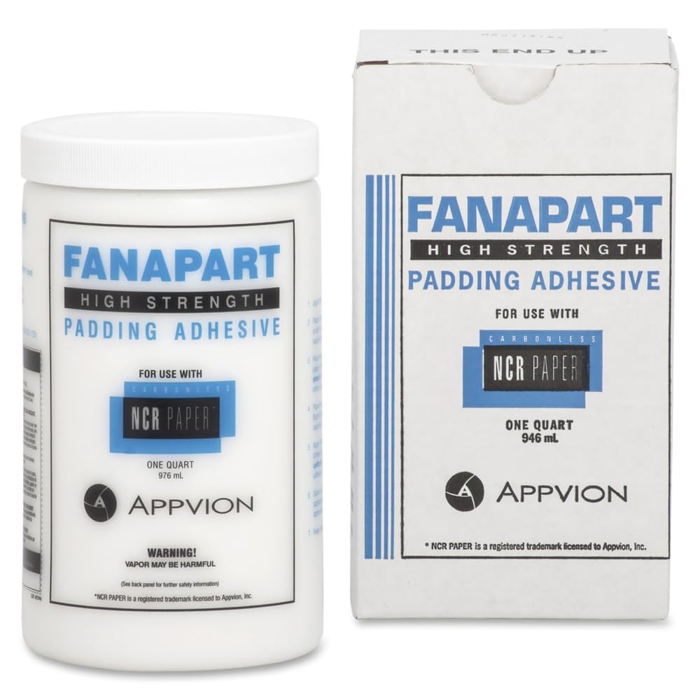 Fanapart Padding Adhesive by NCR – One Quart, Paper, White, Model NCR2116