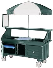 Cambro Large Camcruiser Vending Cart w/ 4 Food Pan Wells, Green