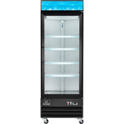 Merchandiser Display Refrigerator by Nexel – 31.9"L x 28.3"W x 82.2"H, 23.0 cubic_feet, Coated Steel, Black, Model G648BMF-HC