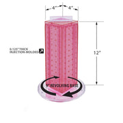 Azar Displays 2 inches x 4 inches x 13 inches / Pink / Pegboard + Hooks Pegboard Hooks