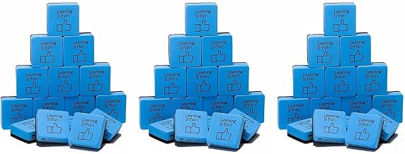 CLI CHL74549-3 Whiteboard Eraser Learning Is Fun 15 Pk, 3 Packs