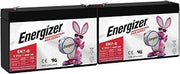 Energizer EN7-6 - 2 Pack - 6 Volt 7 Amp Hr, Long Lasting Sealed Lead Acid AGM Rechargeable Battery Ideal for Use in Emergency Illumination, Backup Power, Kids Ride On, and More