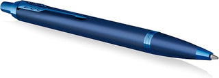 Parker IM Monochrome Ballpoint Pen Blue Ink Blue Finish and Trims Medium Point Gift Box
