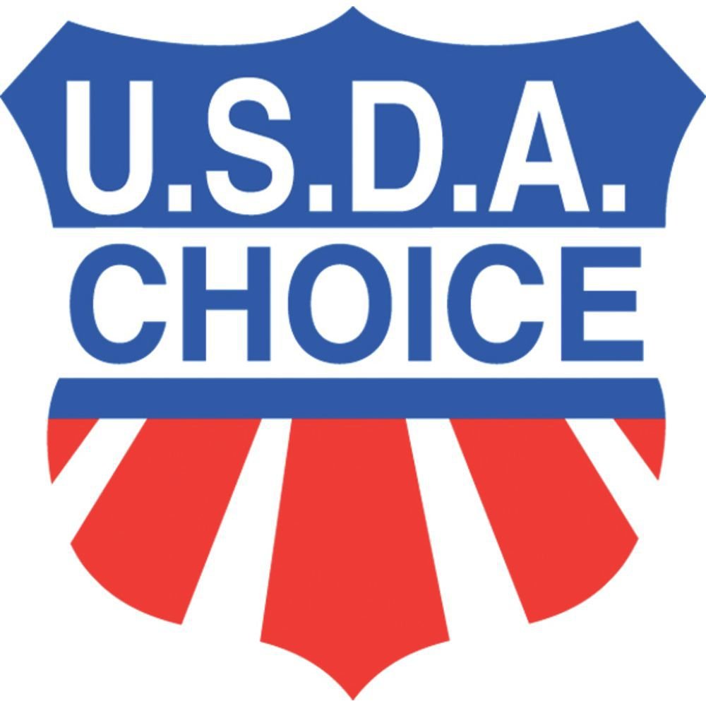 USDA Choice Labels Red/Blue Meat Food Packaging Labels White Imprint - 1"L x 1"H 1000 Per Roll by HUBERT – 1*1 inches, Paper, Red, Pack of 1000, Model 18268