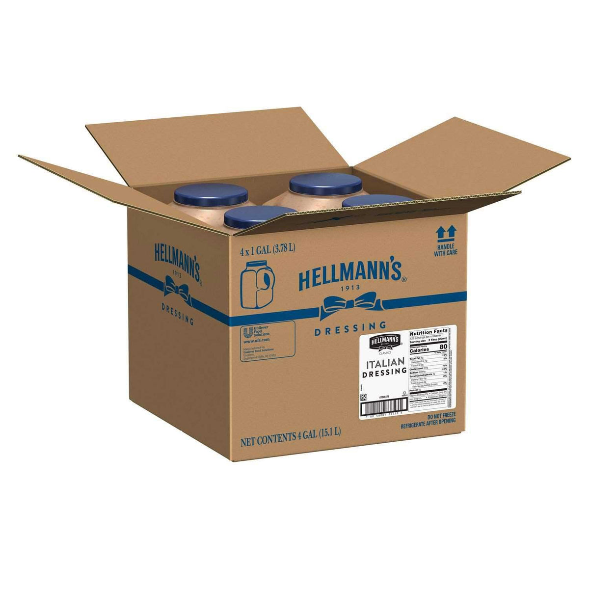HELLMANN'S Italian / 128 Ounce (Pack of 4) / 1 Italian