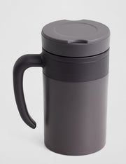 Stainless Tea Tumbler with Handle by Zojirushi – 16 Ounces, Stainless Steel, Brown, Model SE-KAE48TA