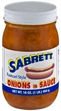 Sabrett Pushcart Style Onions In Sauce, 16 oz (4 Jars)