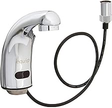 T&S Brass 5EF-1D-DS Deck Mount single Hole Equip Sensor Faucet, Silver / Pewter