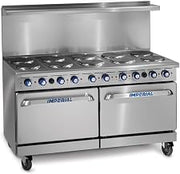 Imperial Commercial Restaurant Range 60" With 10 Elements Two 26" Standard Ovens Electric Model Ir-10-E