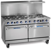Commercial Restaurant Range 60" With 10 Elements Two 26" Standard Ovens Electric Model by Imperial – Stainless Steel, Stainless-Steel, Model IR-10-E
