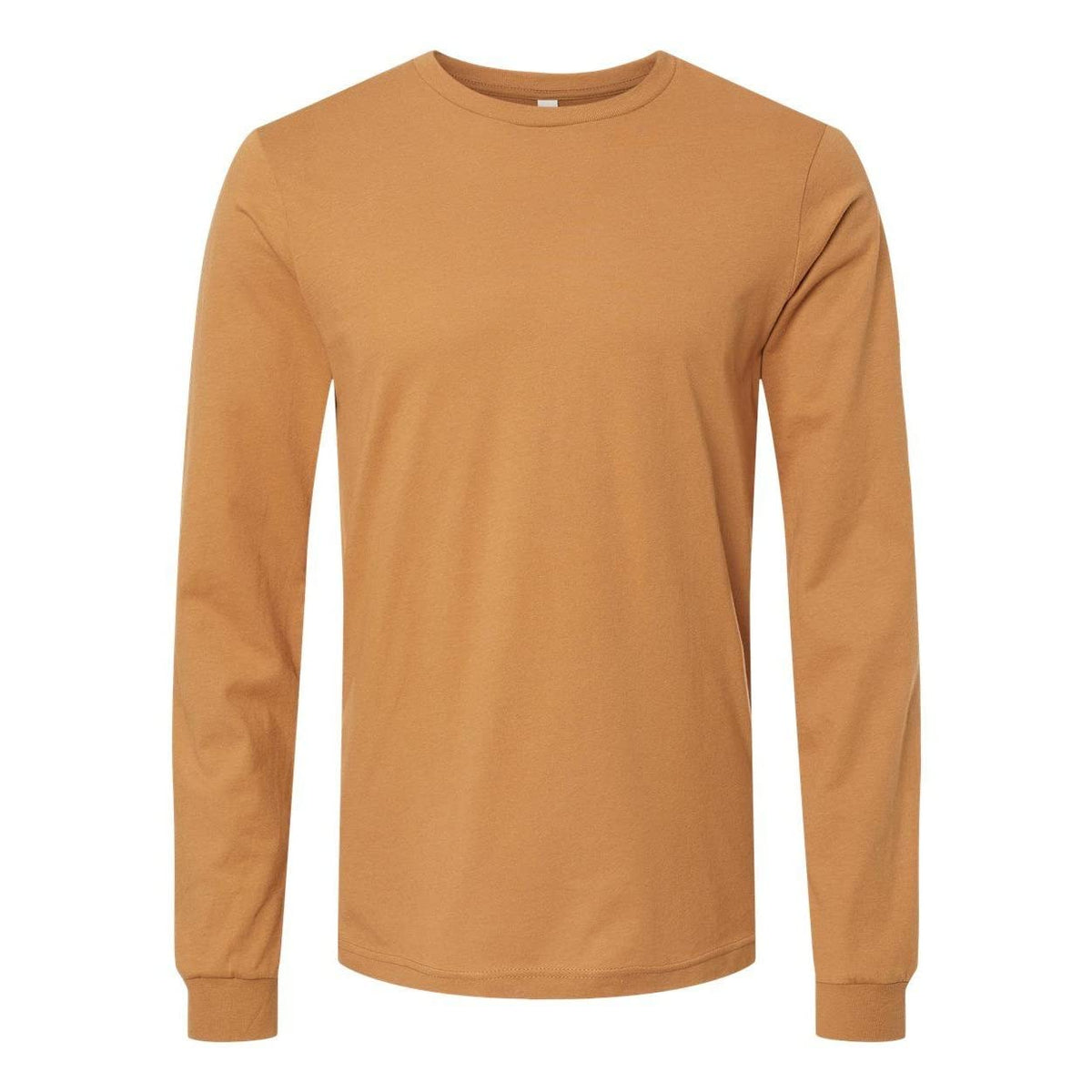 BELLA+CANVAS ® Unisex Jersey Long Sleeve Tee. BC3501 - [Orange] by Bella + Canvas – Large, Cotton, Orange