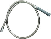 T&S Brass Hose, 44 Flexible Stainless Steel (Gray Handle)