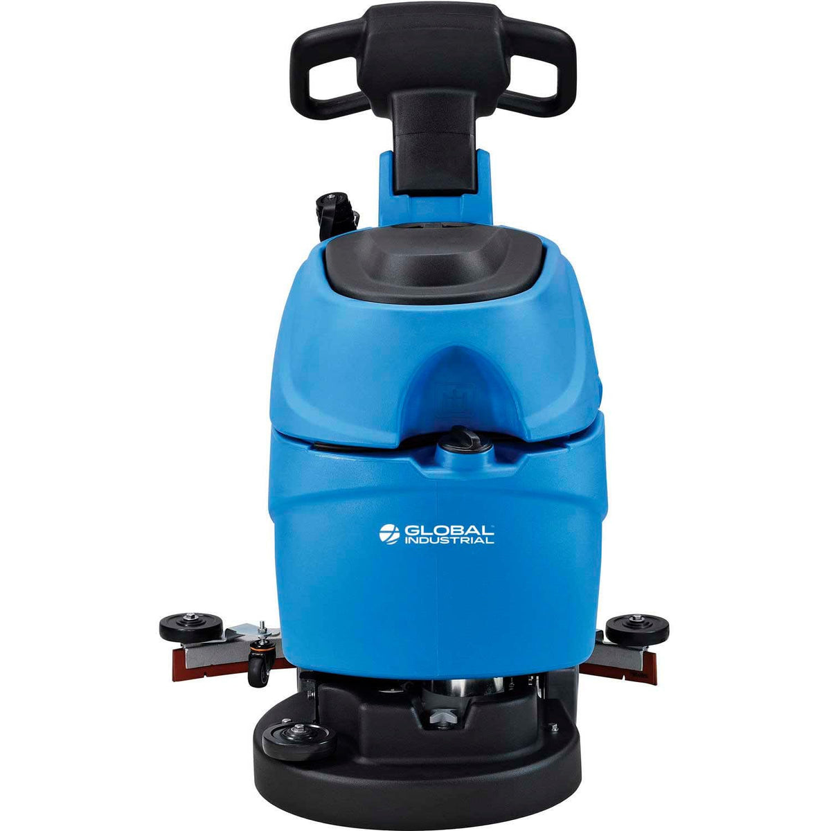 Automatic Floor Scrubber with 17" Cleaning Path by Global Industrial – 19"W x 43"H, 9.2 gallons, Plastic, Blue, Model 641411