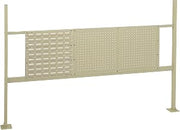Global Industrial 18" W Louver and 36" W Pegboard Mounting Kit for 72" W Workbench - Tan
