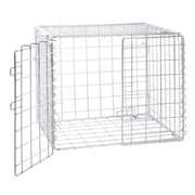 Lockable Security Cage Chrome Wire - 18" L x 24" W x 15" H by HUBERT – Large, Wire, Chrome, Model SM1824C