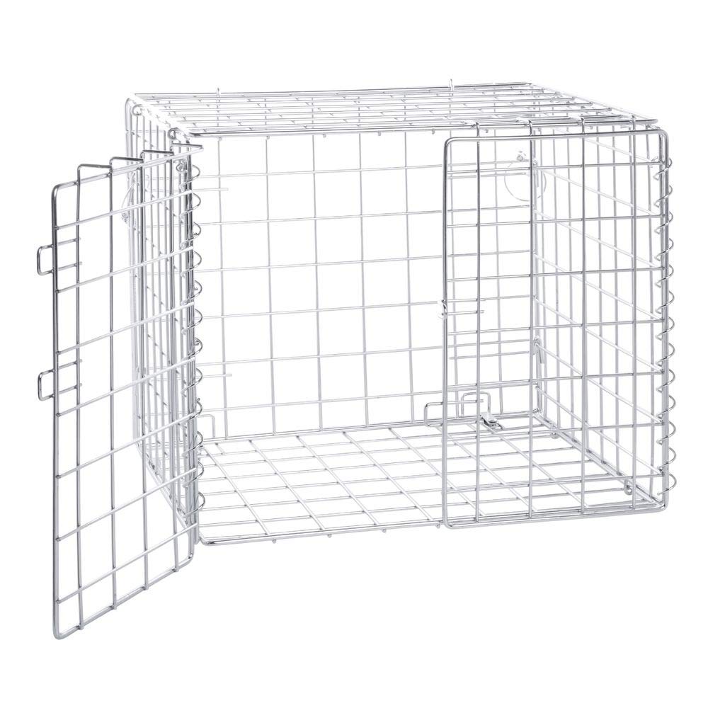 Lockable Security Cage Chrome Wire - 18" L x 24" W x 15" H by HUBERT – Large, Wire, Chrome, Model SM1824C