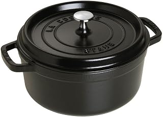 STAUB Round Cocotte Oven, 4 quart (Black)