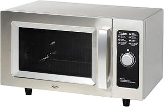NEXEL Commercial Microwave Oven, 0.9 Cu. Ft., 1000 Watts, Dial Control, Stainless Steel