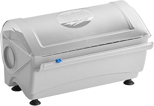 TableCraft RWS12 Rapid Wrap Film Dispenser, 12" White, Crafted from Durable BPA-Free Tritan, Easy to Clean, Quick and Efficient Wrapping Solution, Versatile for Kitchen or Catering Use, Compact Design