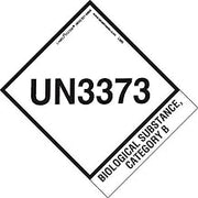 Labelmaster L380 UN3373 Label, with Tab, 4" x 4 3/4" (Pack of 500)