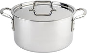 WINCO Tri-Ply Stock Pot, 12-quart, Silver