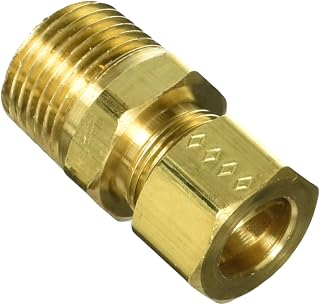 BrassCraft 68-8-8X 1/2 OD by 1/2-Inch Male Reducing Adapter Lead-Free, Rough Brass