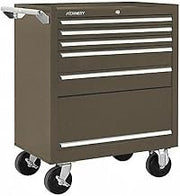 Kennedy Manufacturing 275Xb 5-Drawer Roller Tool Cabinet With Chest Wheels And Ball-Bearing Slides, Brown Wrinkle
