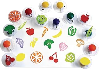 Colorations 14 Stampers of Fruits & Vegetables, Ages 3+, PreK+