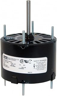 Fasco 1/40 HP, HVAC Motor, Shaded Pole, 1500/1250 Nameplate RPM, 230 Voltage, Frame 3.3