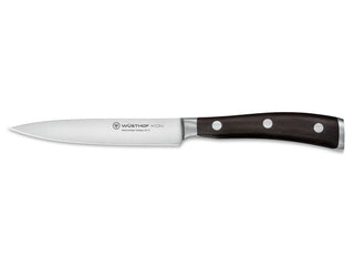 Ikon 4.5" Utility Knife by Wüsthof – 4.5", High Carbon Stainless Steel, Silver, Model 1010530412