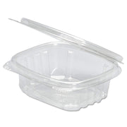 Clear Hinged Deli Container by Genpak – 16.0 ounces, Plastic, Clear, Pack of 200, Model AD16S