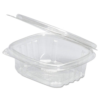 Clear Hinged Deli Container by Genpak – 16.0 ounces, Plastic, Clear, Pack of 200, Model AD16S