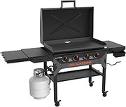 BLACKSTONE 2310 Iron Forged 36” Omnivore Griddle with X-Braced Hood, Powder Coated Steel, Black