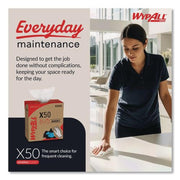 Pop-Up Box X50 White Extended Use Disposable Cloth - 176 sheets per box - 10 boxes per case. by Wypall – 1 Count (Pack of 1), Paper, White, Model KCC83550