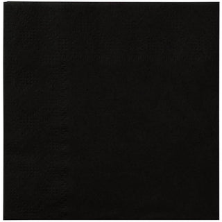 Black Beverage Napkin by Hoffmaster – 9.5 x 9.5 inches, Paper, Black - 1000 Count, Pack of 1000, Model 180313