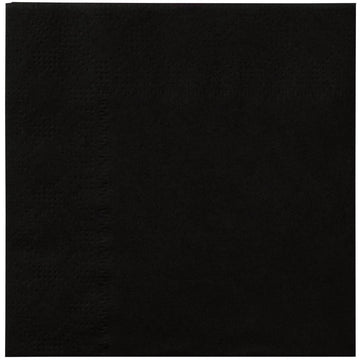Black Beverage Napkin by Hoffmaster – 9.5 x 9.5 inches, Paper, Black - 1000 Count, Pack of 1000, Model 180313