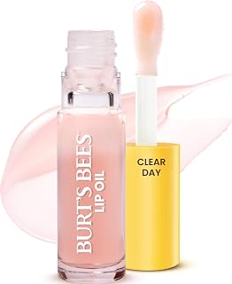 Burt's Bees Lip Oil with Jojoba Oil, Clear Day, 0.15 oz. Tube