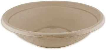 World Centric BO-SC-16 100% Compostable Unbleached Plant Fiber Bowls, 16 oz. (Pack of 500)