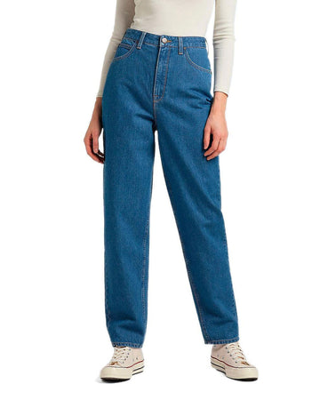 Stella Tapered Women's Jeans by Lee – Cotton Polyester, Stonewash Ava, Model L31JGAOL