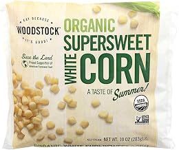 Woodstock Farms Organic Supersweet White Corn, 10 Ounce -- 12 per case.