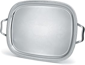 Elegant Reflections S/S 23-1/2x18-1/2" Serving Tray w/ Handles