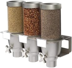 Rosseto EZ533 3-Container Spice and Powder Wall Mount Dispenser, 0.65-Gallon