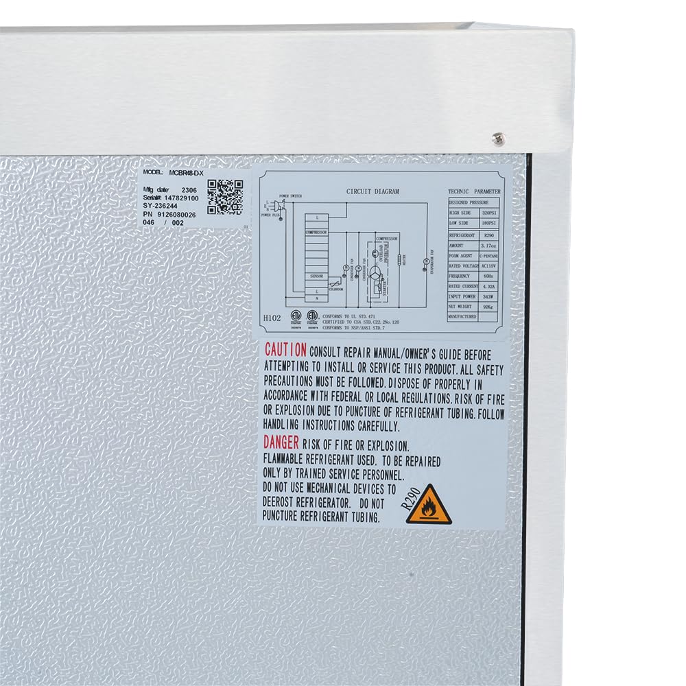 48 3/8" Chef Base by MOTAK – 51.18x34.88x27.76, In Description, Check Images, Model MCBR48-D-X